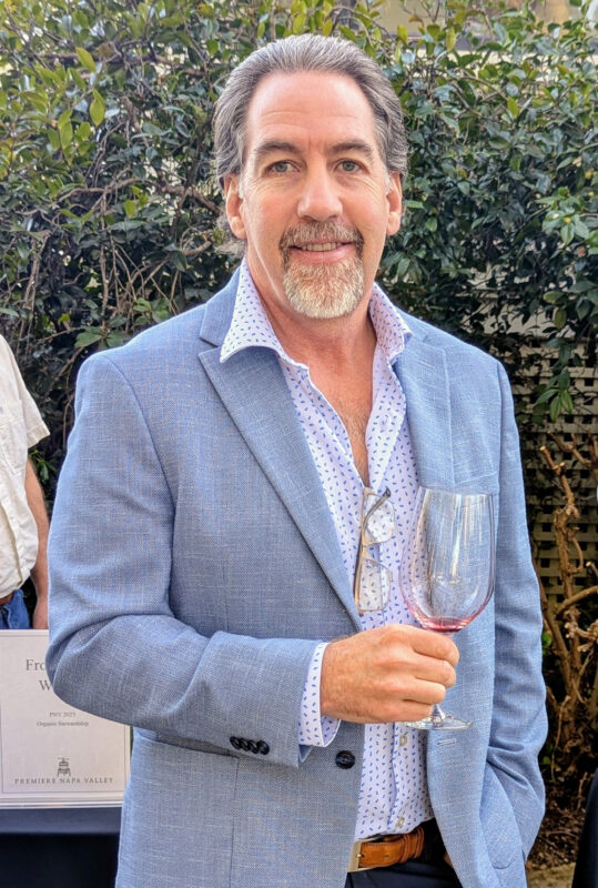Dan Rea at Spottswoode Winery. Photo courtesy of Carl Kanowsky.