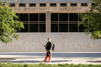 The Department of Education in Washington on April 28, 2025. Photo by Madalina Vasiliu.