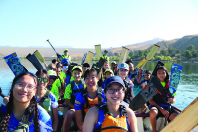 Dragon boat paddling is “a great way to get active, make new friends and connect with others in the SCV,” said Team Dragon Eyes cofounder optometrist Dr. Paul Lin, of Valencia Eyecare Optometry. PHOTOS BY KAMRYN MARTELL / THE SIGNAL