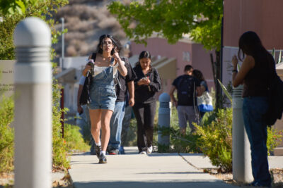Students made their way back to College of the Canyons on Monday, Aug. 25, for the start of the fall 2025 semester. Courtesy photo.