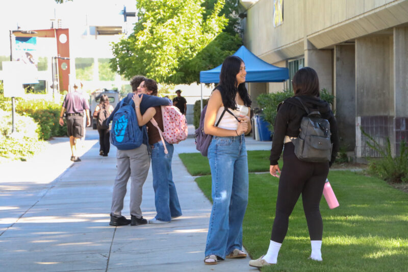 Students made their way back to College of the Canyons on Monday, Aug. 25, for the start of the fall 2025 semester. Courtesy photo.