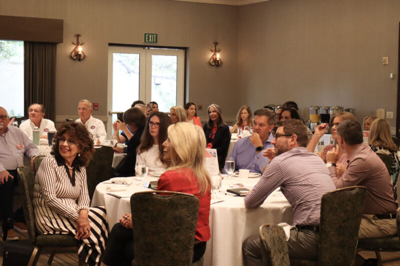 Attendees listen to presenters at the Valley Industry Association's CEO Forum at the Hyatt Regency Valencia in Valencia, Friday, Aug. 22, 2025. Kamryn Martell/The Signal