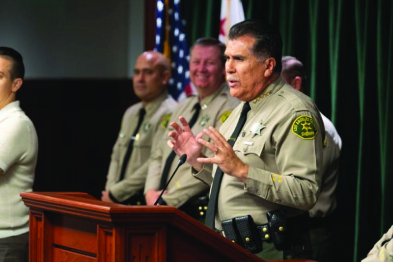 Sheriff Robert Luna announces the Los Angeles County Sheriff’s Department's deployment of over 300 vehicles as part of its effort to modernize the fleet, improve efficiency and enhance public and deputy safety. Courtesy photo.