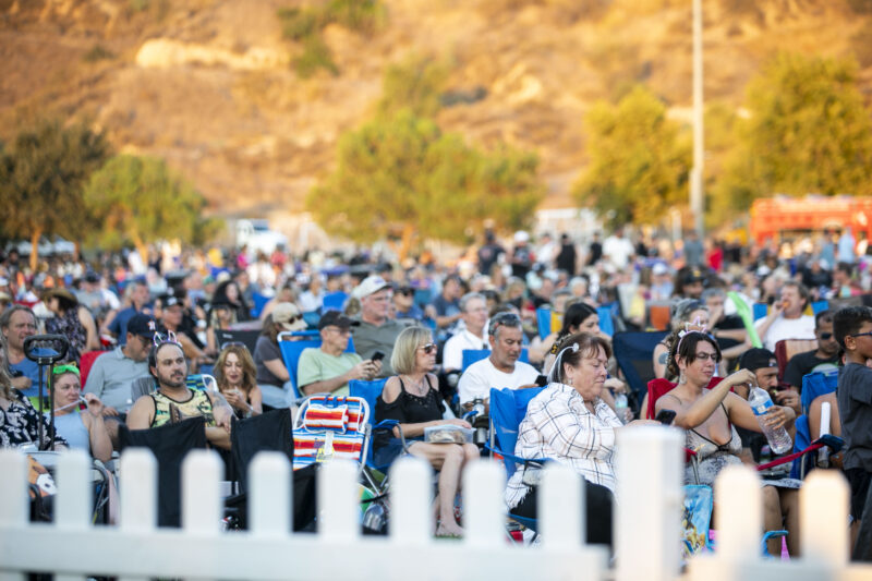 Attendees enjoy the music during final installment of the year of Concerts in the Park, as well as its 35th year celebration at Central Park on Saturday, Aug. 30, 2025. Habeba Mostafa/ The Signal