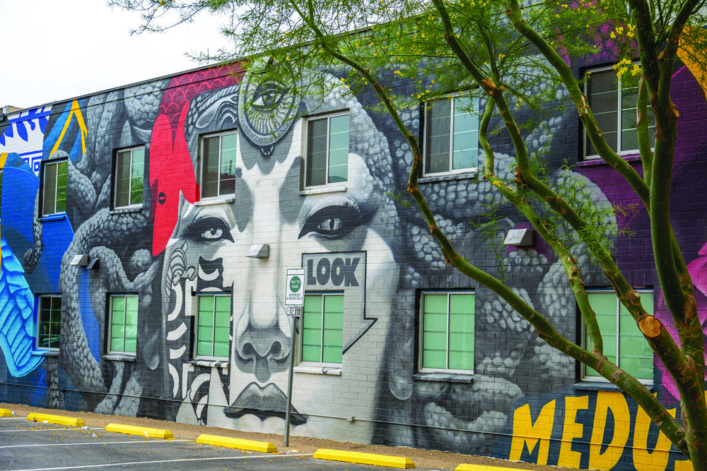 Las Vegas is a city of creatives of all types of art. Art Alley, located between Fremont and Carson and Las Vegas Blvd. and 6th Street, is a community art space where you can find amazing art works, a community piano and more. PHOTO ©LISA IOVINO @LISALEWISIKIGAI