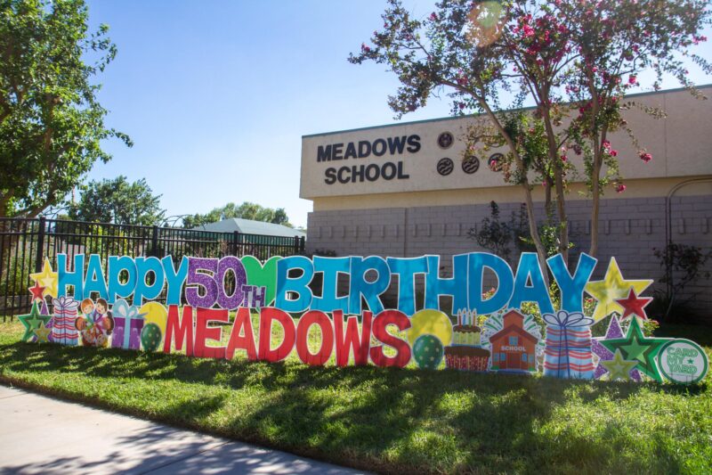 Meadows Elementary celebrates it’s 50th birthday with a outdoor celebration on Sept. 5, 2025. Katherine Quezada/The Signal