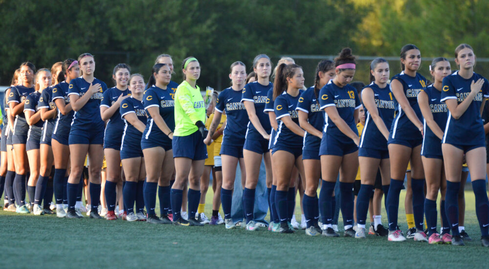 College of the Canyons' women's soccer team captured its first road win of the season at Fullerton College on Friday, Sept. 5, 2025. Photo by Valery Diaz/COC Sports Information.