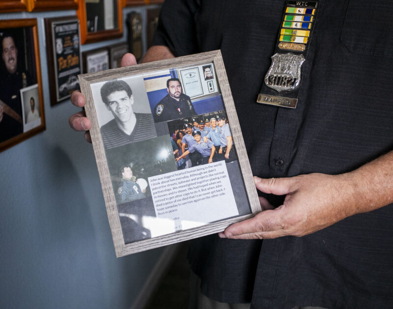 Marc Manfro remembers his partner, John Perry, who was set to retire the morning of 9/11. Habeba Mostafa/ The Signal