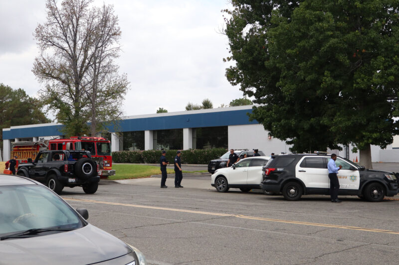 First responders were dispatched to call about two individuals that engaged in an altercation on the 24000 block of Anza Drive in Valencia, Wednesday, Sept. 10, 2025. Kamryn Martell/The Signal