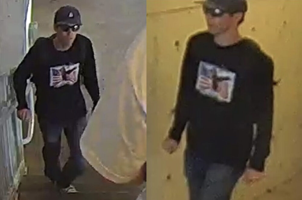 A "person of interest" sought by law enforcement in the assassination of Charlie Kirk in Orem, Utah, on Sept. 10, 2025. Courtesy of FBI Salt Lake City