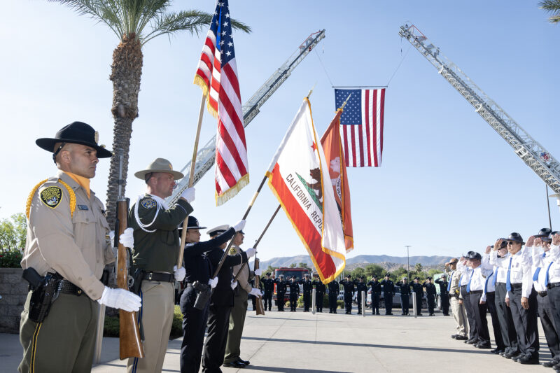L.A. County Supervisor Kathryn Barger, during a ceremony Thursday in the Antelope Valley, reflected on the anniversary of Sept. 11, urging county residents to honor lives lost and embrace the spirit of unity and service. Courtesy photo.