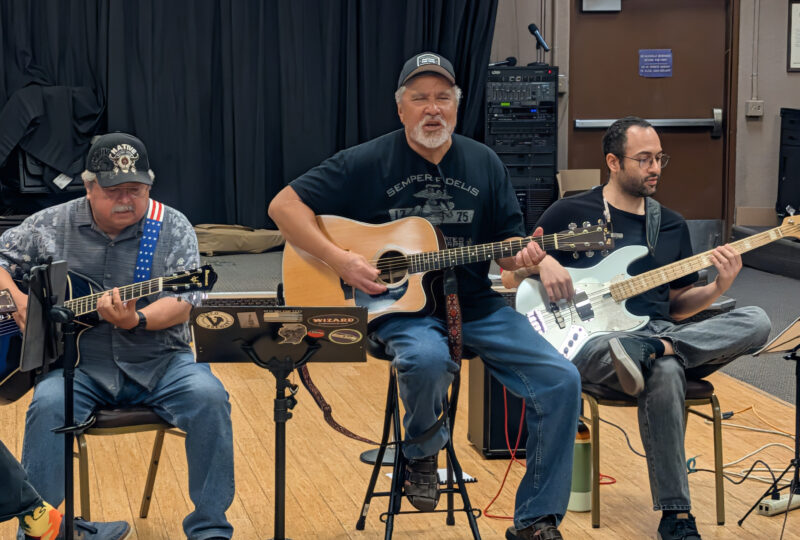 Santa Clarita Elks Lodge No. 2379 recently hosted a jam session featuring members of Guitars for Vets. Photo courtesy of the Elks Lodge.