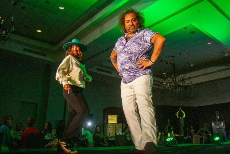 Local leaders strut the runway for the 14th annual Fashion show hosted by Soroptimist of Greater Santa Clarita Valley at the Hyatt on Sept. 13, 2025. Katherine Quezada/The Signal