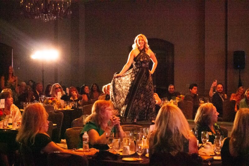Local leaders model for the 14th annual Fashion show hosted by Soroptimist of Greater Santa Clarita Valley at the Hyatt on Sept. 13, 2025. Katherine Quezada/The Signal