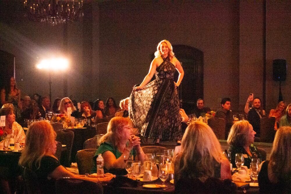 Local leaders model for the 14th annual Fashion show hosted by Soroptimist of Greater Santa Clarita Valley at the Hyatt on Sept. 13, 2025. Katherine Quezada/The Signal