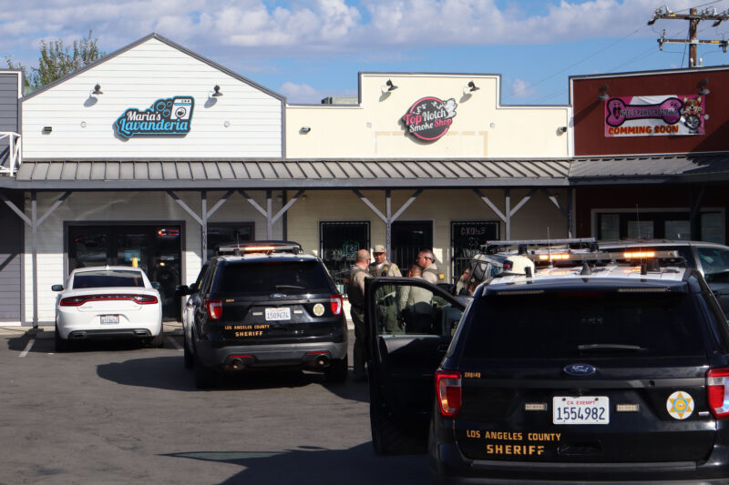 Santa Clarita Valley Sheriff's Station deputies were patrolling an area when they located a stolen vehicle at the 24000 block of Newhall Avenue, Tuesday, Sept. 23, 2025. Kamryn Martell/The Signal