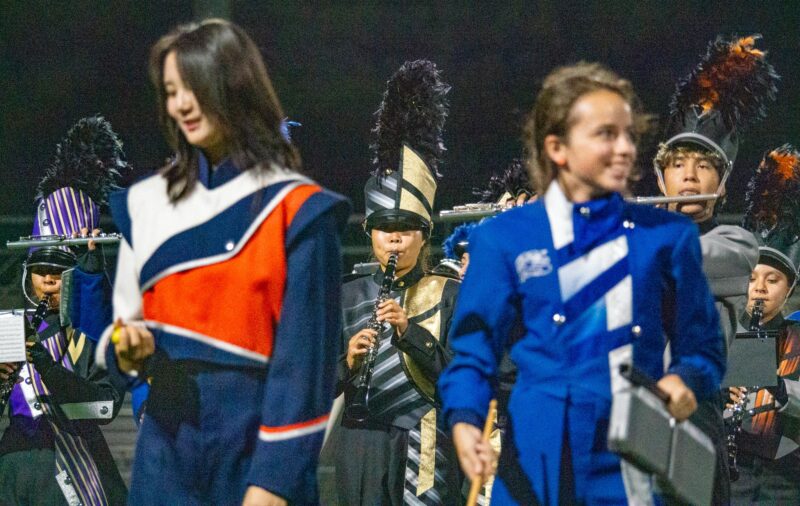 All schools perform as an ensemble during the Saugus High School All Valley Showcase on Sept. 20, 2925 at Valencia High School. Katherine Quezada/The Signal