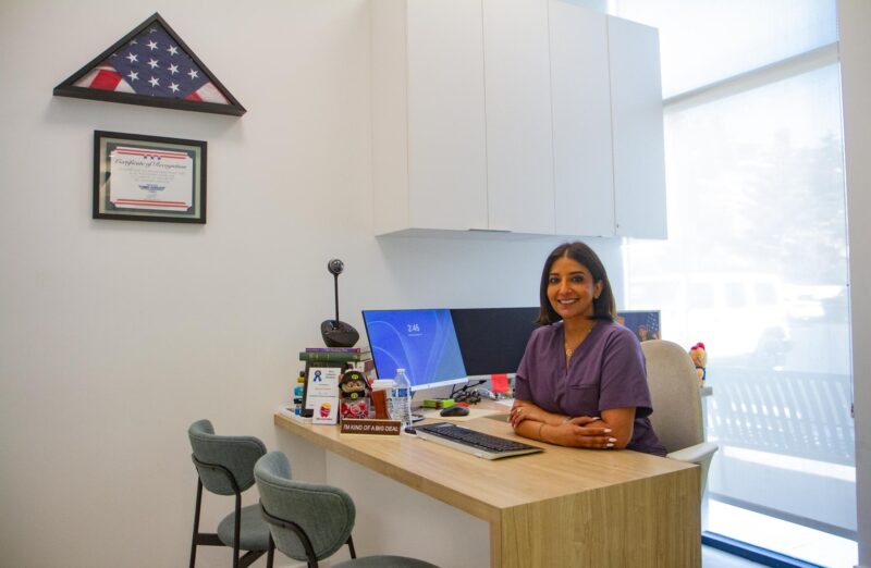 Harleen Grewal in her dental office on Thursday Sept. 25, 2025. Katherine Quezada/The Signal