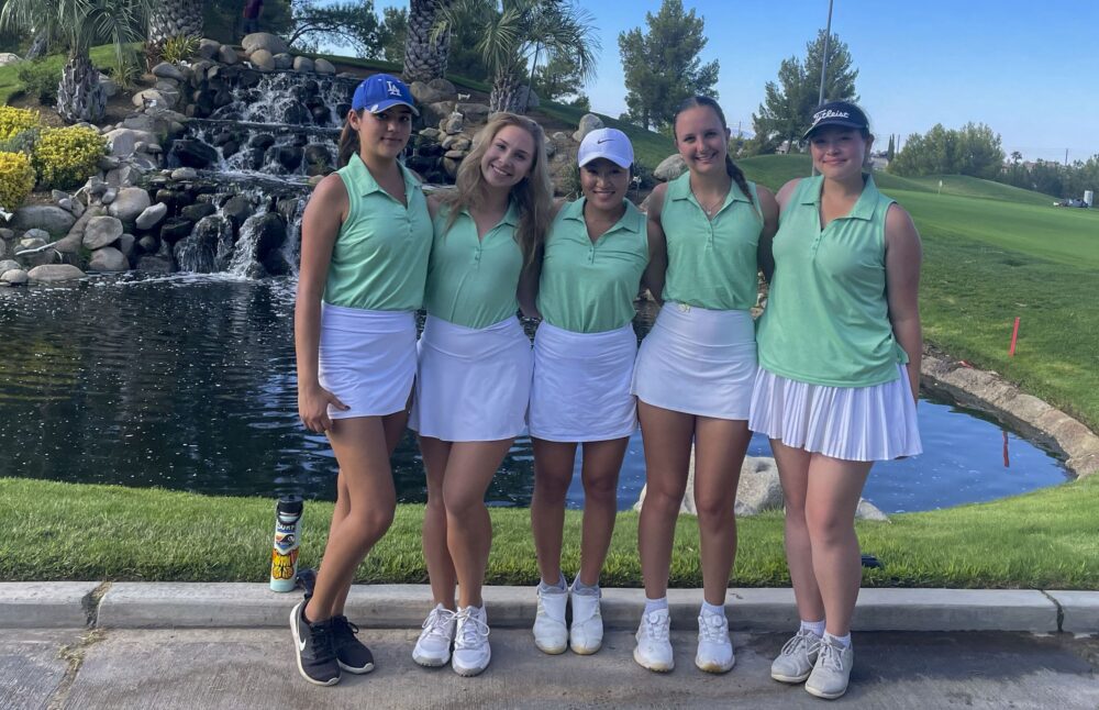 Sahya Kitabatake was the low scorer for a fourth straight event and three Cougars finished in the top eight of the individual standings to help College of the Canyons win the Western State Conference event at Rancho Vista Golf Course on Monday, Sept. 22, 2025. Courtesy photo.