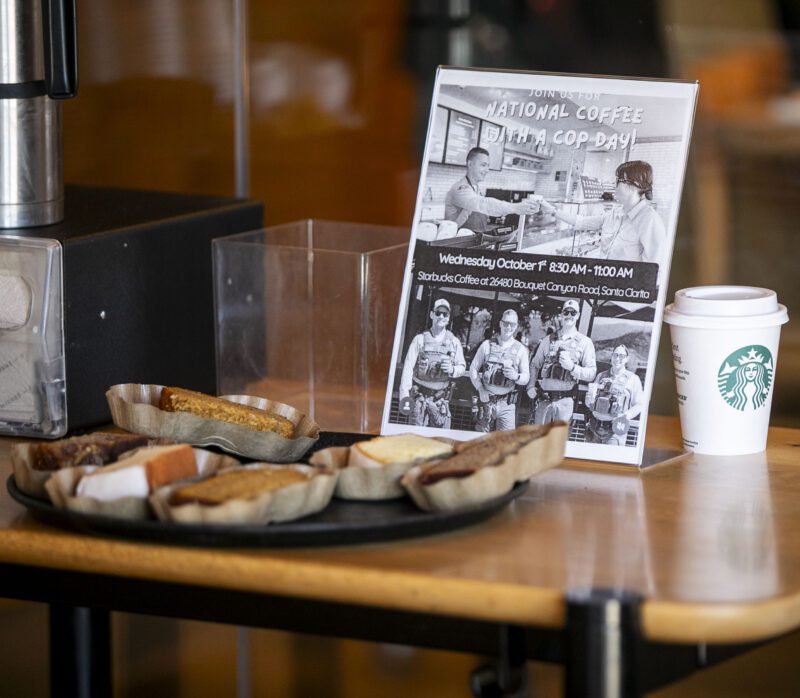 Residents could enjoy treats during Coffee with a Cop at Starbucks on Wednesday, Oct. 1, 2025. Habeba Mostafa/ The Signal