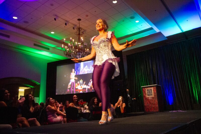 Irene Boden struts the catwalk for the annual Bras for a Cause fundraiser hosted by Soroptimist International of Valencia on Sett. 27, 2025 at the Hyatt Regency Valencia. Katherine Quezada/The Signal