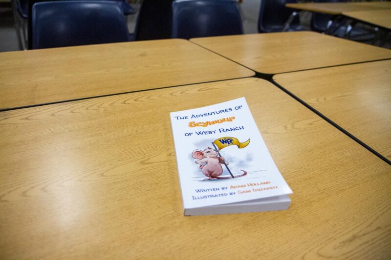 The “The Adventures of Seymour of West Ranch,” a book written by West Ranch High School teacher Adam Holland is inspired by real life lessons and people. Katherine Quezada/The Signal