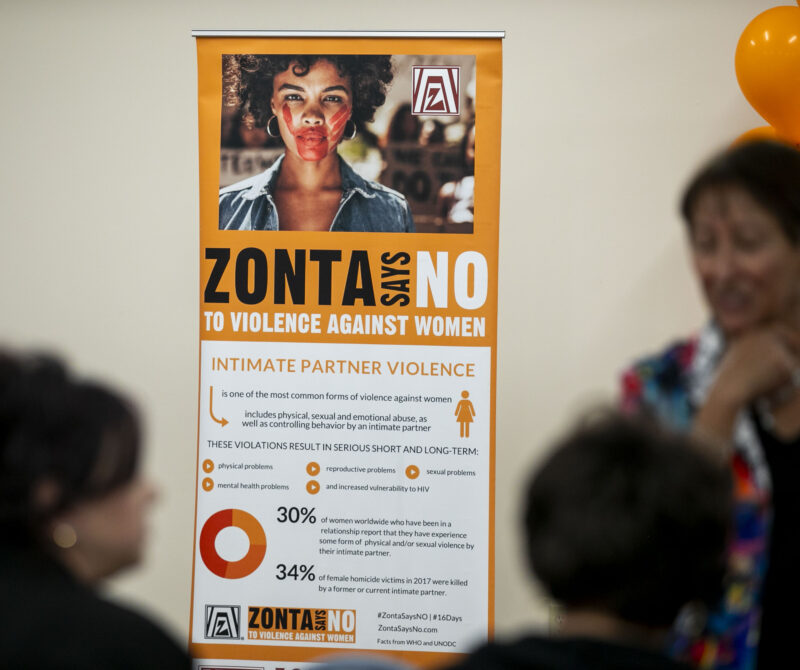 The Zonta Club of Santa Clarita Valley, in partnership with the Child and Family Center, hosted "United Against Domestic Violence" to raise awareness about domestic violence at the Child & Family Center on Oct. 3, 2025. Habeba Mostafa/ The Signal