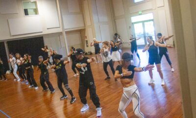 Guests engage in a Zumba class to support the Santa Clarita Sister Cities projects on Oct. 11 at The Centre. Katherine Quezada/The Signal