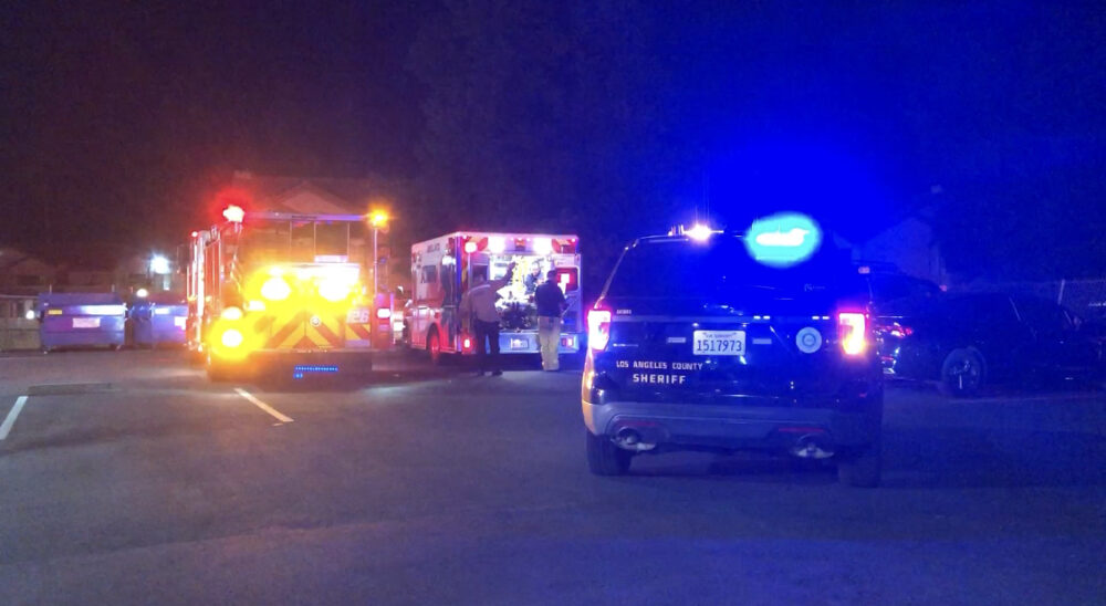 First responders were dispatched to a call of a possible assault on the 23600 block of Newhall Avenue, Saturday, Oct. 18, 2025. Signal Staff/The Signal