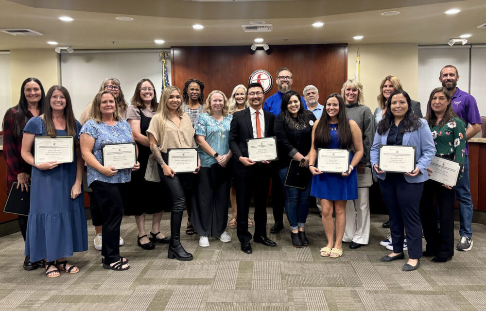 Eighteen William S. Hart Union High School District 2025-26 Teachers of the Year were honored by the district governing board earlier this month.