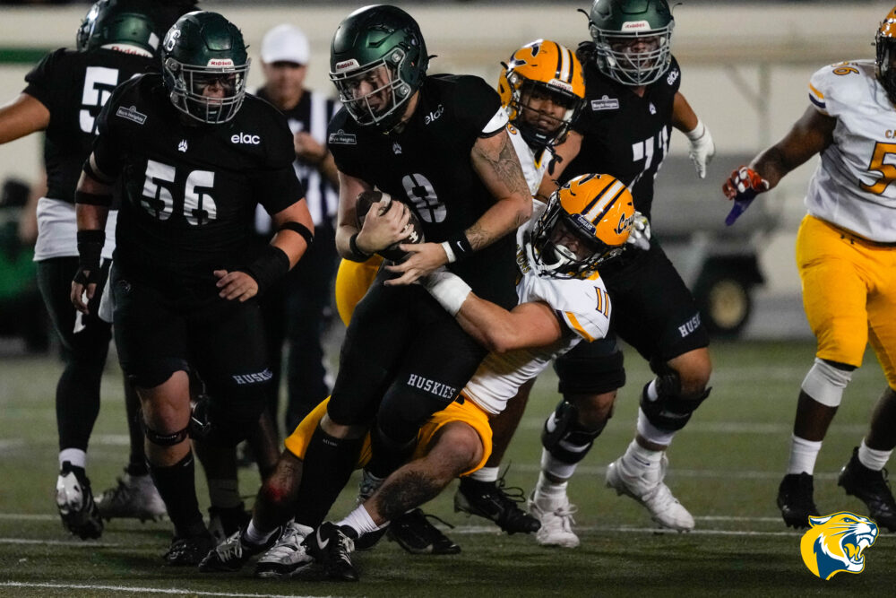 College of the Canyons beat East L.A. College, 14-10, on Saturday night, Oct. 18, 2025. Photo by Dylan Stewart/1550 Sports.