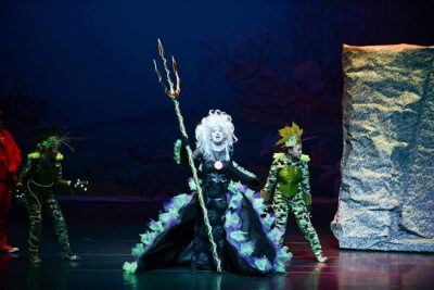 Bethany Barber (center) plays Ursula in the ACME Acting Company production of “The Little Mermaid” at the Lancaster Performing Arts Center in Lancaster, Feb. 2014. Photo courtesy of John Winters.