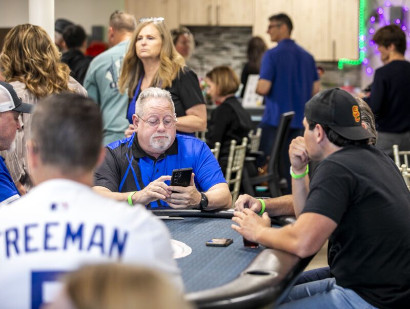 Attendees gathered for the third annual Finally Family Homes Poker Tournament at the Oasis Resource Center on Saturday, Oct. 18, 2025. Habeba Mostafa/ The Signal
