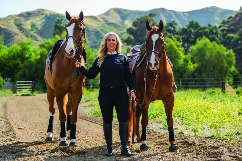 Anjelica Glosup, owner and trainer of Rosewood Equestrian, started riding at the age of four and never stopped. In her younger years, she competed in barrel racing and rode the hunter/jumper circuit, winning several awards. PHOTO COURTESY ROSEWOOD EQUESTRIAN 