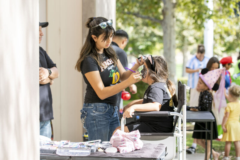Kids could enjoy activities, such as face painting, during The County of Los Angeles Department of Parks and Recreation's "Trick or Treat Village" at the Castaic Sports Complex on Saturday, Oct. 25, 2025. Habeba Mostafa/ The Signal