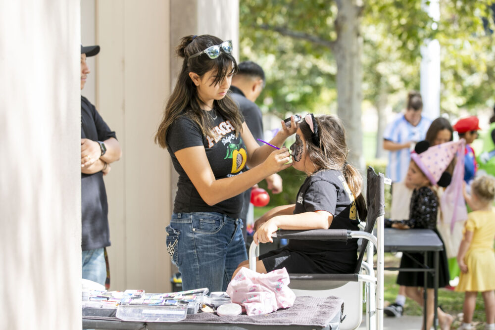 Kids could enjoy activities, such as face painting, during The County of Los Angeles Department of Parks and Recreation's "Trick or Treat Village" at the Castaic Sports Complex on Saturday, Oct. 25, 2025. Habeba Mostafa/ The Signal