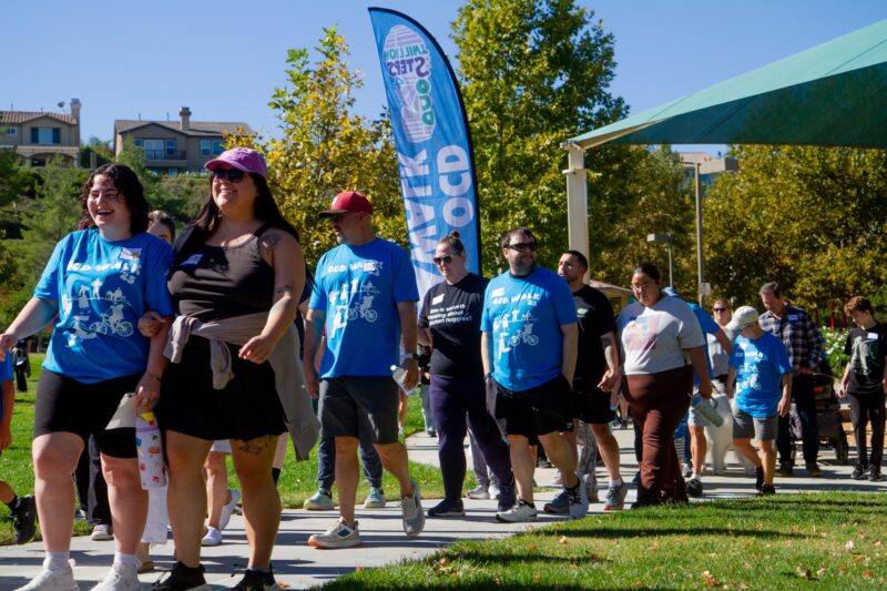 People living with OCD with their family and friends particpate in the annual OCD Walk hosted by the OCD Awareness SCV group at Fair Oaks Part on Oct. 18, 2025. Katherine Quezada/The Signal