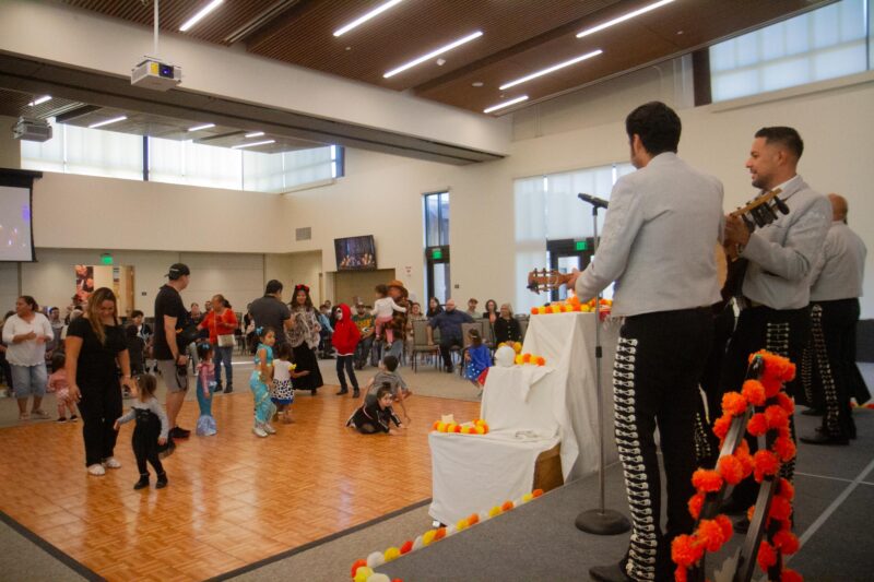 Dia De Muertos attendees dance to live music performed by a mariachi during the cultural celebration held at the Country Community Center in Canyon Country on Oct. 25, 2025. Katherine Quezada/The Signal
