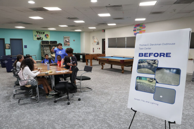 The newly renovated Teen Center at the renovations ribbon cutting ceremony at the Boys and Girls Club of Santa Clarita Valley Thomas E. Dierckman Clubhouse in Canyon Country, Calif., Wednesday, Oct. 29, 2025. Kamryn Martell/The Signal