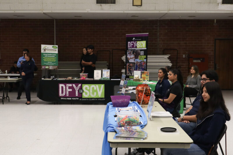 A resource fair is set up for parents at the "Parenting for Prevention" parent meeting about children's online safety at Hart High School in Newhall, Calif., Wednesday, Nov. 5, 2025. Kamryn Martell/The Signal