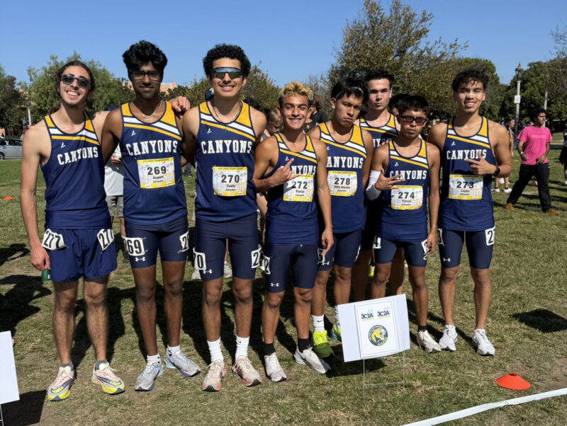 College of the Canyons’ men’s cross country finished 16th at the 3C2A Southern California Regional Cross Country Championship meet at Naval Training Center Park on Friday, Nov. 7, 2025. Courtesy photo.