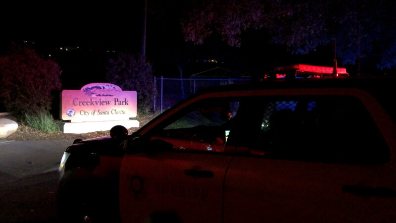 First responders were dispatched to a shooting on the 22200 block of Park Street in Newhall, Calif., Tuesday, Nov. 11, 2025. Signal Staff/The Signal