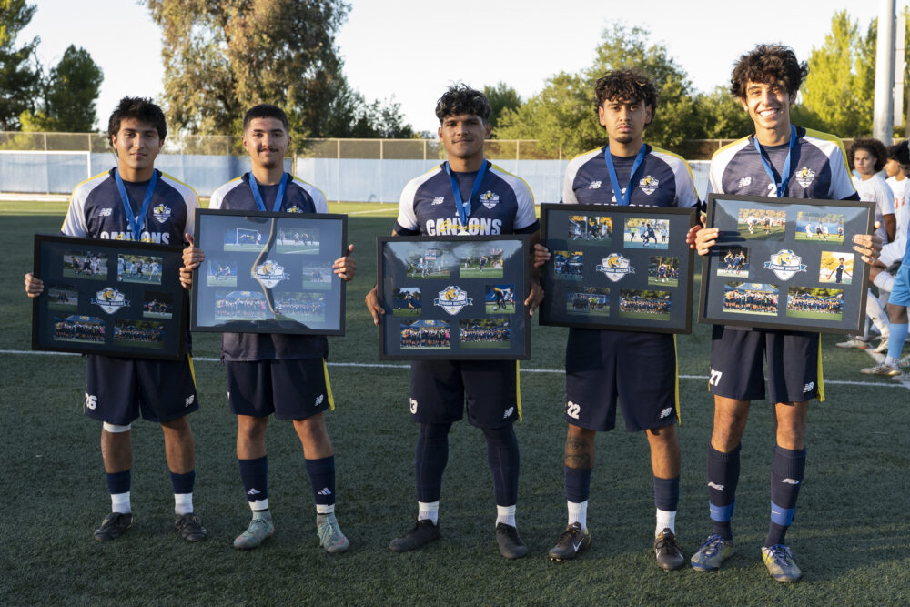 College of the Canyons men's soccer beat Citrus College, 6-2, as part of the program's annual Sophomore Night on Friday, Nov. 7, 2025. Photo by Carla Sophia Velasco/COC Sports Information.
