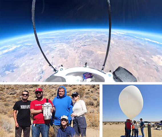 The College of the Canyons Society of Physics and Engineering Students successfully launched a high-altitude balloon carrying a scientific payload that members designed, built, and tested over several months, according to a news release from COC. Courtesy photos.