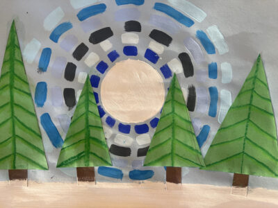 “Alma Thomas Winter Forest” by Delilah Martinez-Cazares.