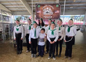 From left: Alexandria Foster, Amalie Menifar, Roux Menifar, Victoria Alvarenga-Seals, Georgie Aguliar, Danny Chourbagi, Jade Bright, Frankie Hemker and Danielle Chourbagi at the Antelope Valley Fair. Courtesy photo.