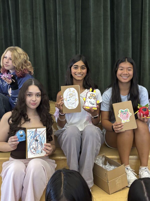 Students from Asha Kakonde and Nancy James' classes showcase their creature creations at Rio Norte Junior High School. Courtesy of Debbie Dunn.