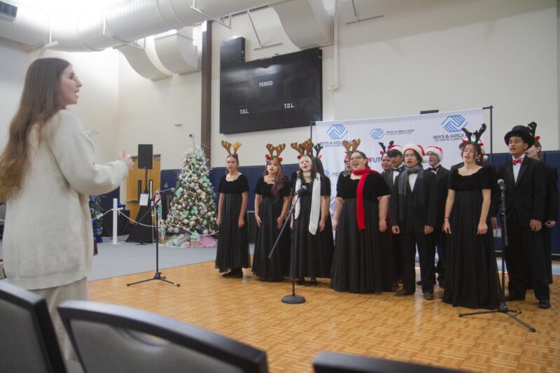 Guests watch performances during the Festival of Trees at the Canyon Country Community Center on Saturday, Nov. 22, 2025. Katherine Quezada/The Signal