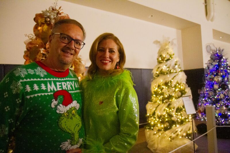 Dennis and Pamela Verner, chairs of this year’s Festival of Trees and Magic of the Lights Gala during the event at the Canyon Country Community Center on Friday, Nov. 21, 2025. Katherine Quezada/The Signal