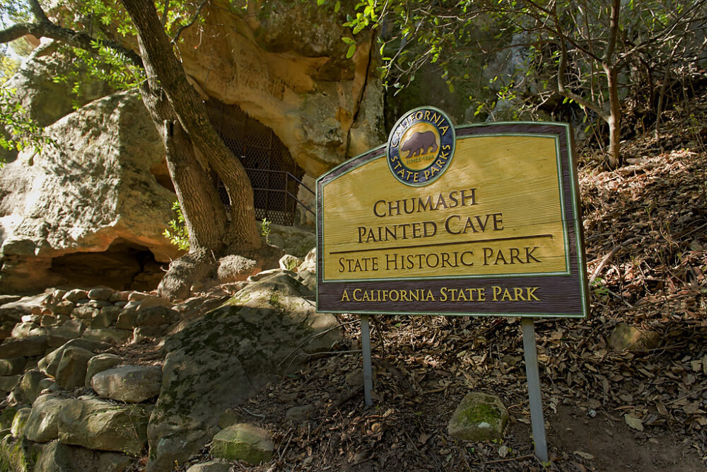 The rock art at Chumash Painted Cave State Historic Park dates back at least to the 1600s. PHOTO COURTESY CHUMASH PAINTED CARE HISTORIC PARK